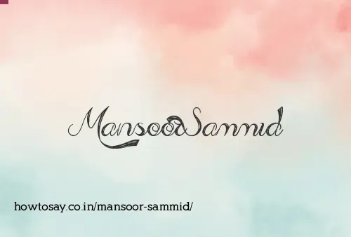 Mansoor Sammid
