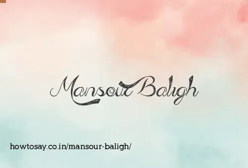 Mansour Baligh
