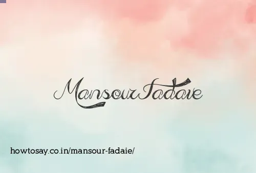 Mansour Fadaie