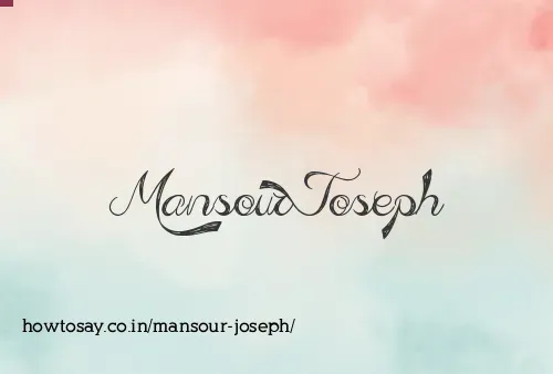 Mansour Joseph