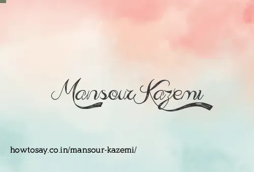 Mansour Kazemi