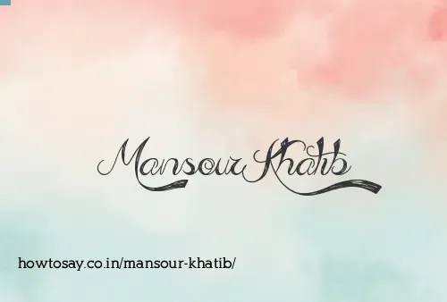 Mansour Khatib