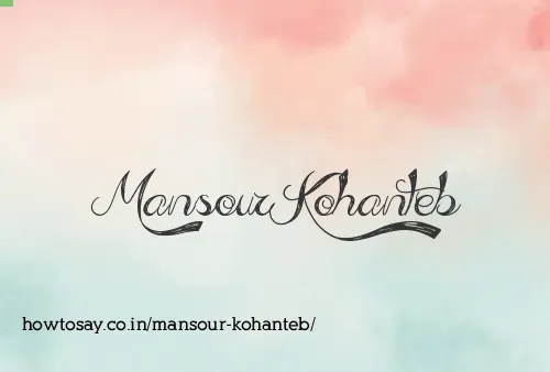 Mansour Kohanteb