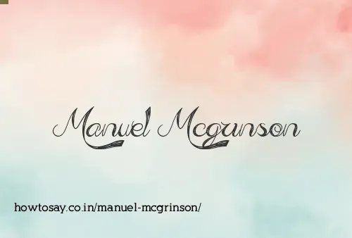 Manuel Mcgrinson