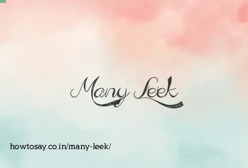 Many Leek