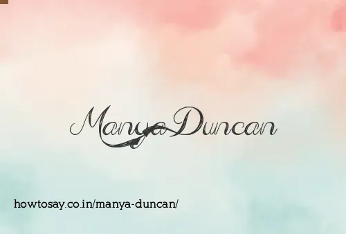 Manya Duncan