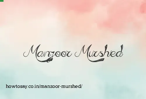 Manzoor Murshed