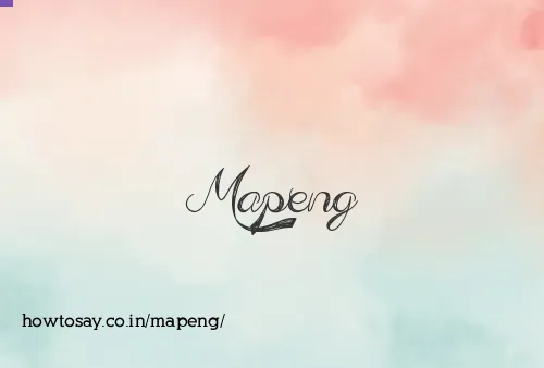 Mapeng