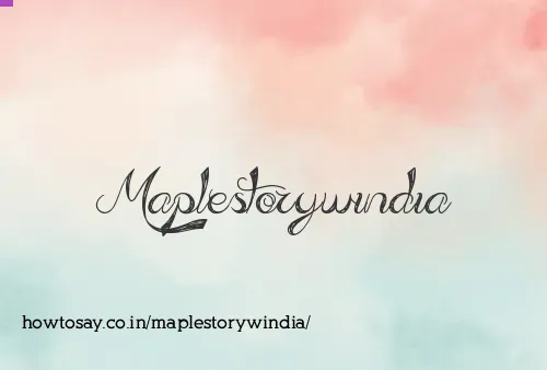Maplestorywindia