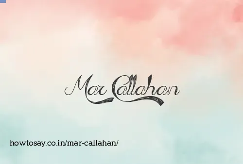 Mar Callahan