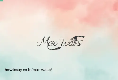 Mar Watts