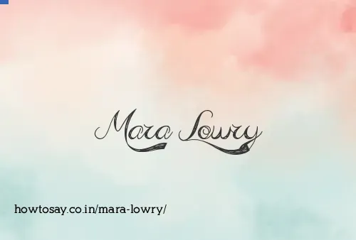 Mara Lowry