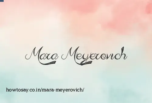 Mara Meyerovich