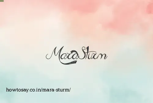 Mara Sturm