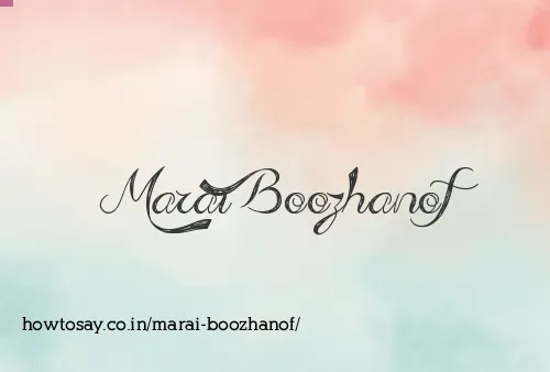 Marai Boozhanof