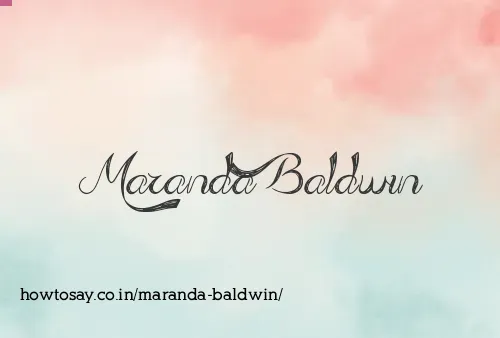 Maranda Baldwin