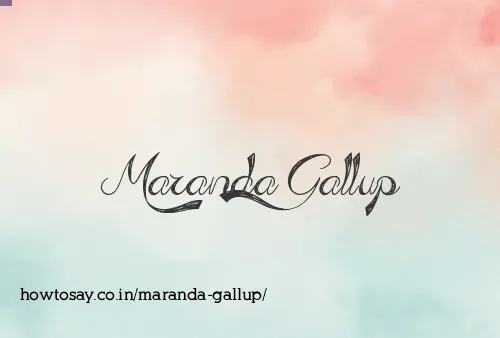 Maranda Gallup