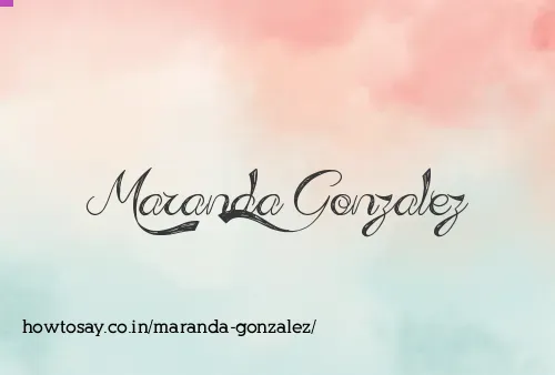 Maranda Gonzalez