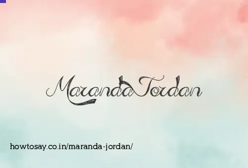 Maranda Jordan