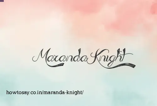 Maranda Knight