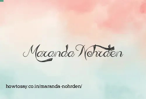 Maranda Nohrden