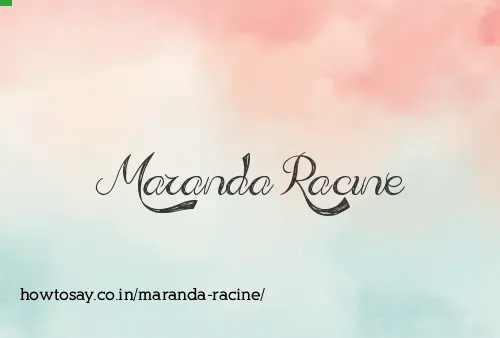 Maranda Racine