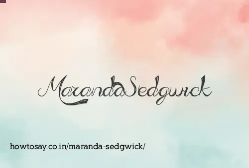 Maranda Sedgwick
