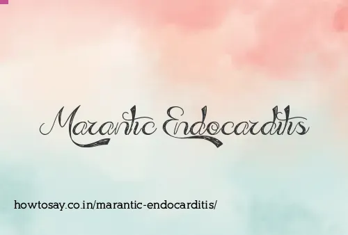 Marantic Endocarditis
