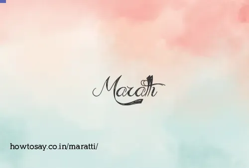 Maratti