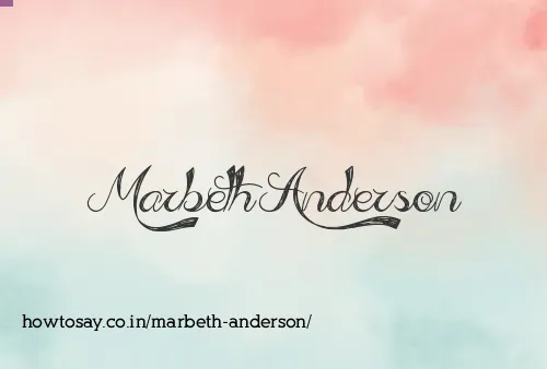 Marbeth Anderson