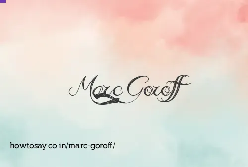 Marc Goroff