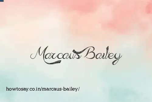 Marcaus Bailey