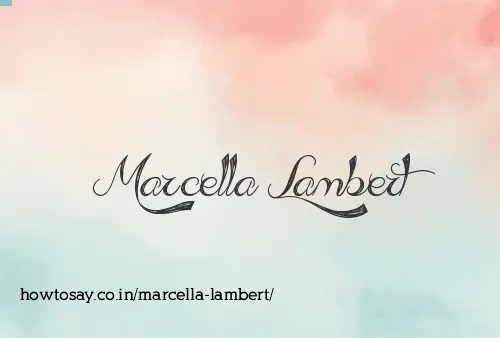 Marcella Lambert