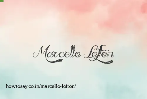 Marcello Lofton
