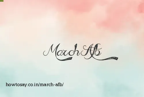 March Afb