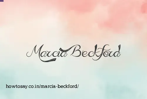Marcia Beckford