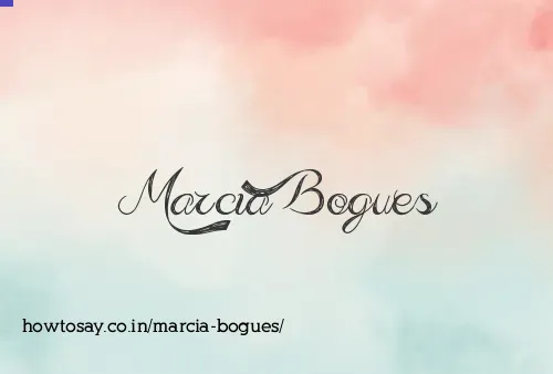 Marcia Bogues