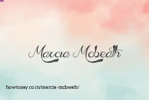 Marcia Mcbeath