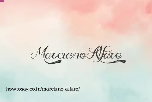 Marciano Alfaro