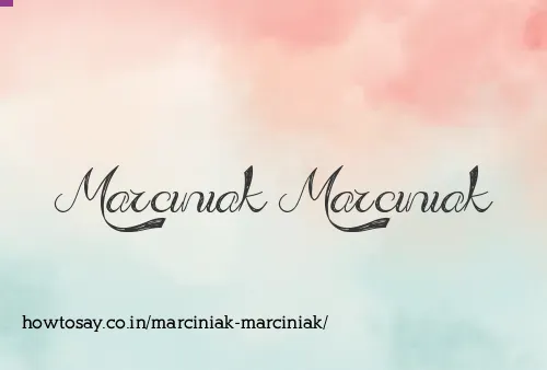Marciniak Marciniak