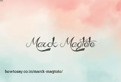 Marck Magtoto