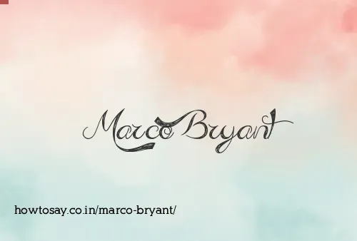 Marco Bryant