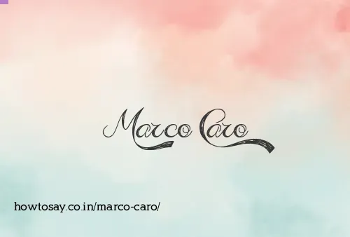 Marco Caro
