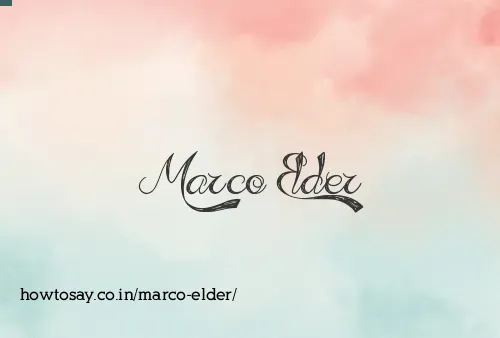 Marco Elder