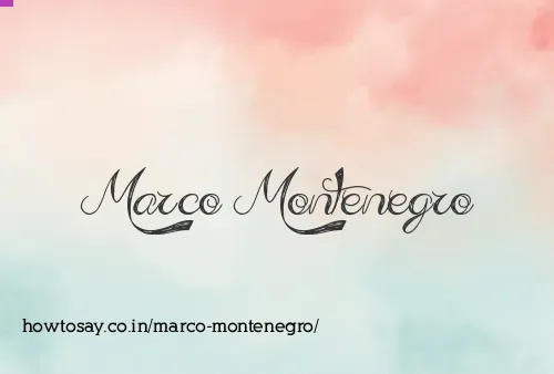Marco Montenegro