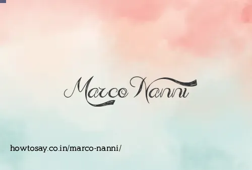 Marco Nanni
