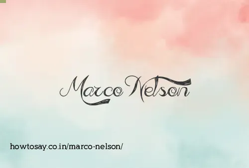 Marco Nelson