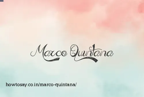 Marco Quintana