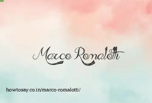 Marco Romalotti