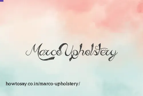 Marco Upholstery
